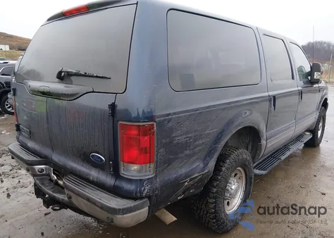 2002 Ford Excursion Xlt из США, поврежденный, VIN 1FMNU41S62EB66476